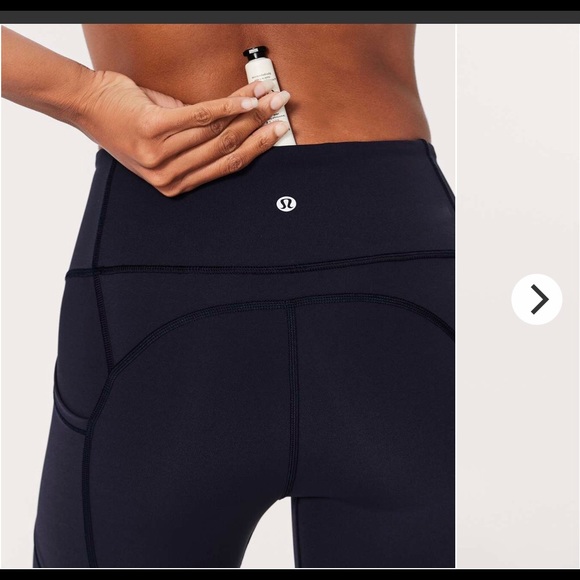 Lululemon All The Right Places Crop ll *23" True Navy - Picture 9 of 14